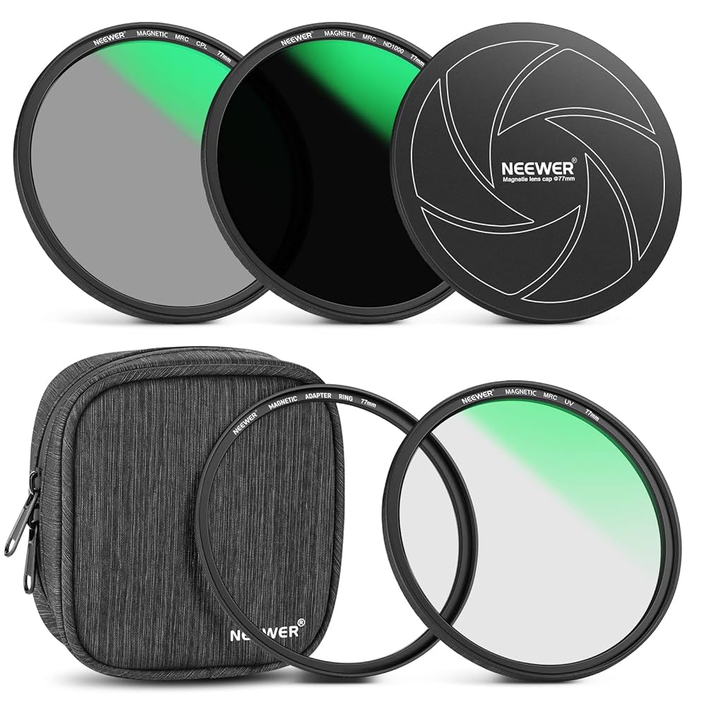 NEEWER マグネット式  ND/CPL/UV フィルター　ドローン　レンズ Amazon.com : NEEWER Magnetic ND CPL UV Filter Set Compatible